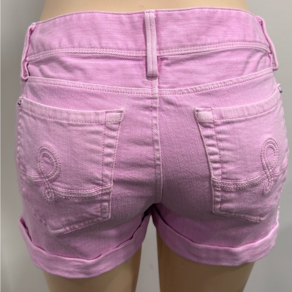 Lilly Pulitzer Pink Jean Shorts Size 8 - Picture 3 of 8